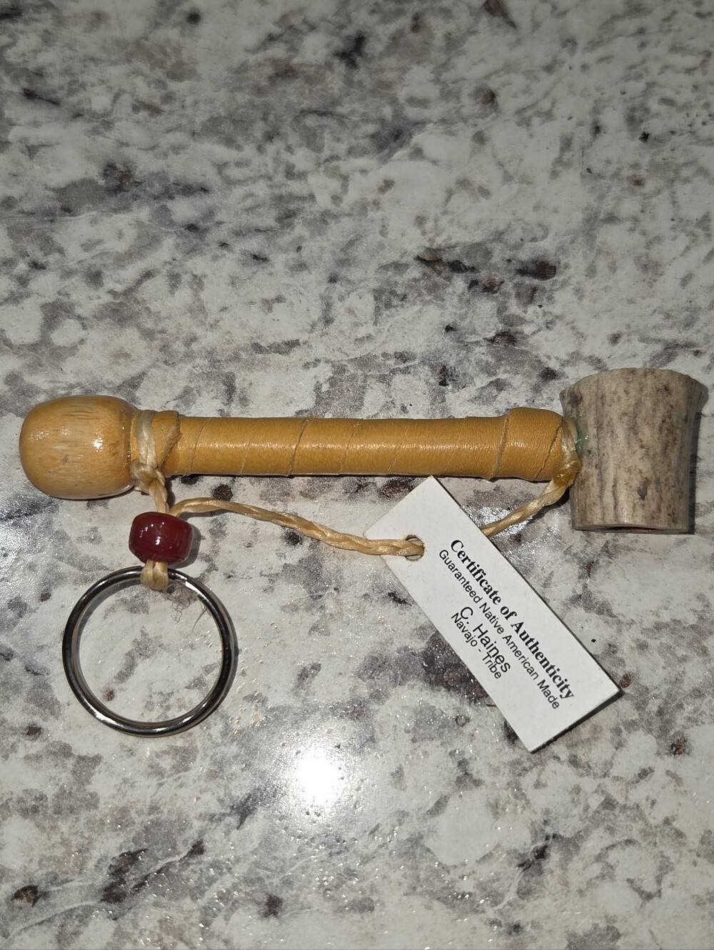 Native American Pipe Keychain
